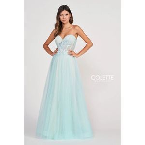 Blue Colette By Mon Cheri Size 0 A-line dress